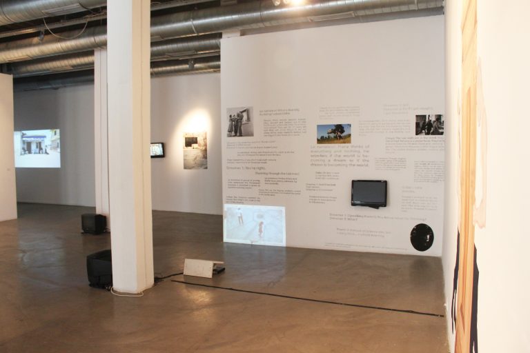 A gallery installation photo